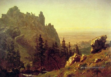 Wind River Pays Albert Bierstadt Montagne Peinture à l'huile